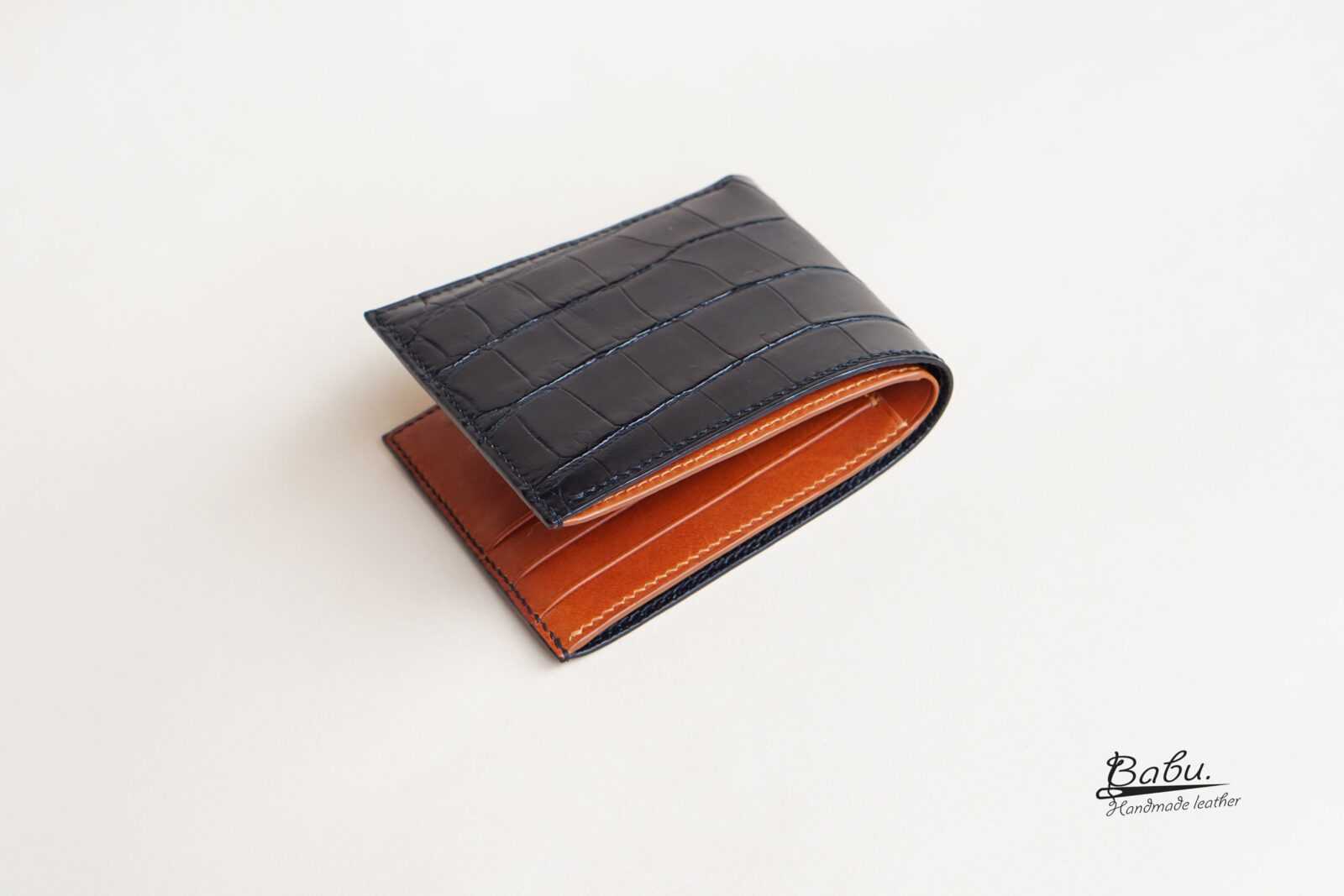 L Shaped Wallet in Bamboo Leather - Marcello