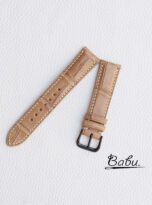 Beige Alligator leather watch band (6)