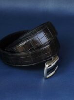 That lung da ca sau nau, that lung da ca sau uy tin Sai Gon, That lung da ca sau uy tin Ha Noi, that lung da that uy tin Da Nang, Black alligator belt, Full grain alligator belt 3