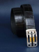 That lung da ca sau nau, that lung da ca sau uy tin Sai Gon, That lung da ca sau uy tin Ha Noi, that lung da that uy tin Da Nang, Black alligator belt, Full grain alligator belt 5