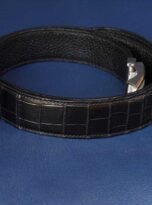 That lung da ca sau nau, that lung da ca sau uy tin Sai Gon, That lung da ca sau uy tin Ha Noi, that lung da that uy tin Da Nang, Black alligator belt, Full grain alligator belt 6