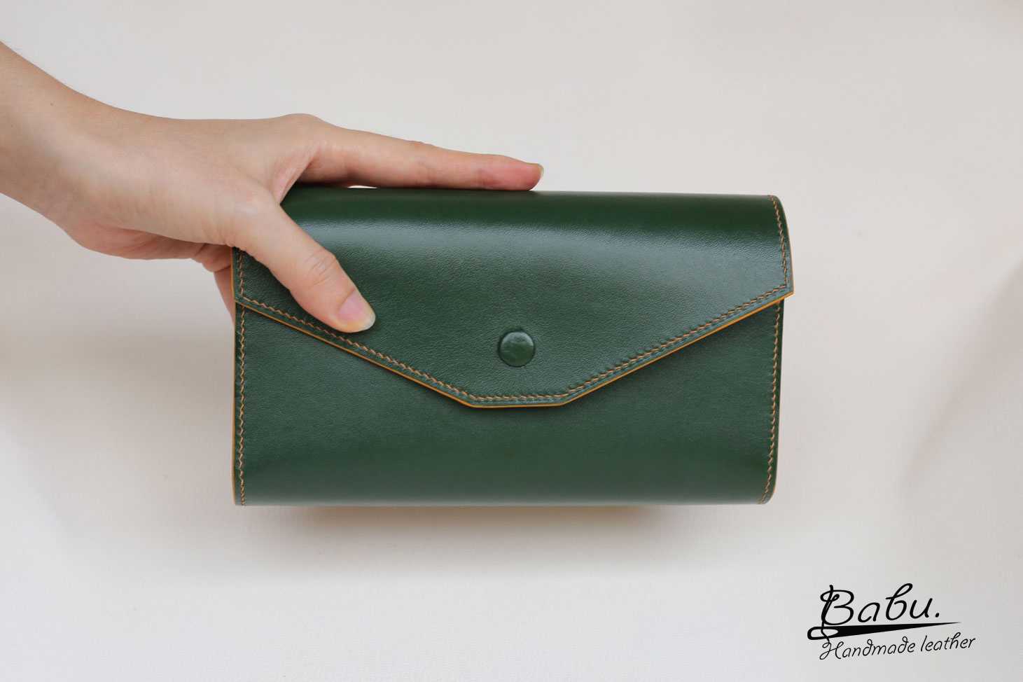 Men's Wallet Epsom Leather Material 100% Handmade. 