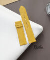 Yellow Goat leather watch strap, Quick release Alran Sully watch band SW196