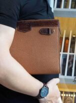 Clutch da bo togo, ban clutch da that chinh hang, tui nam da that uy tin tai Ba Ria, ban tui da that tai Ha Noi, cow leather clutch, cow leather bag 8