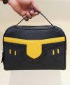 Clutch from Togo leather, Cow Leather Clutch inspired by Yellow Mercedes SLR C017