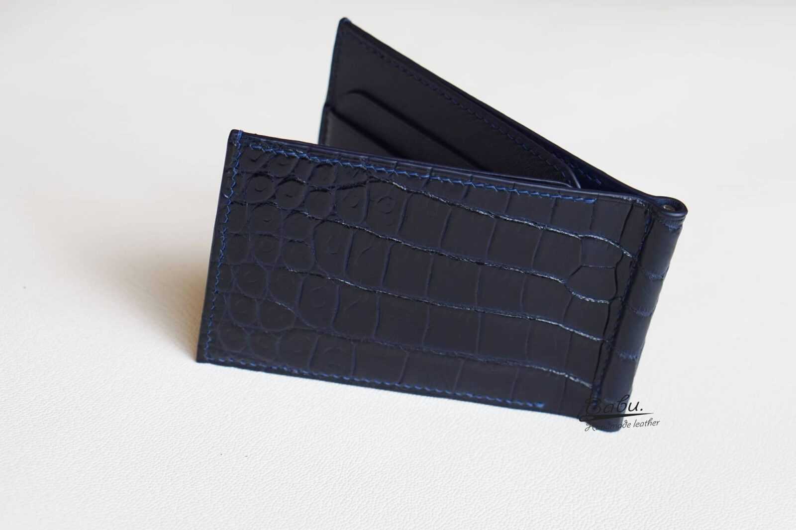 Genuine Alligator Clip Wallet