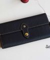High Quality long leather wallet, Black Togo long wallet WL271