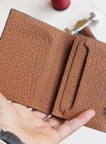 Vi name card da Togo đen, Vi da mini, mua vi da that uy tin, mua vi da that tai Ha Noi, Togo leather wallet, Cow leather wallet 1