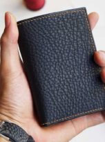 Vi name card da Togo đen, Vi da mini, mua vi da that uy tin, mua vi da that tai Ha Noi, Togo leather wallet, Cow leather wallet 2