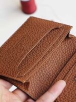 Vi name card da Togo đen, Vi da mini, mua vi da that uy tin, mua vi da that tai Ha Noi, Togo leather wallet, Cow leather wallet 5