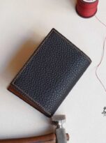 Vi name card da Togo đen, Vi da mini, mua vi da that uy tin, mua vi da that tai Ha Noi, Togo leather wallet, Cow leather wallet 7