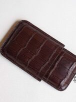 Bao da xì gà da cá sấu, bao da xì gà da thật, Alligator leather cigar case 6