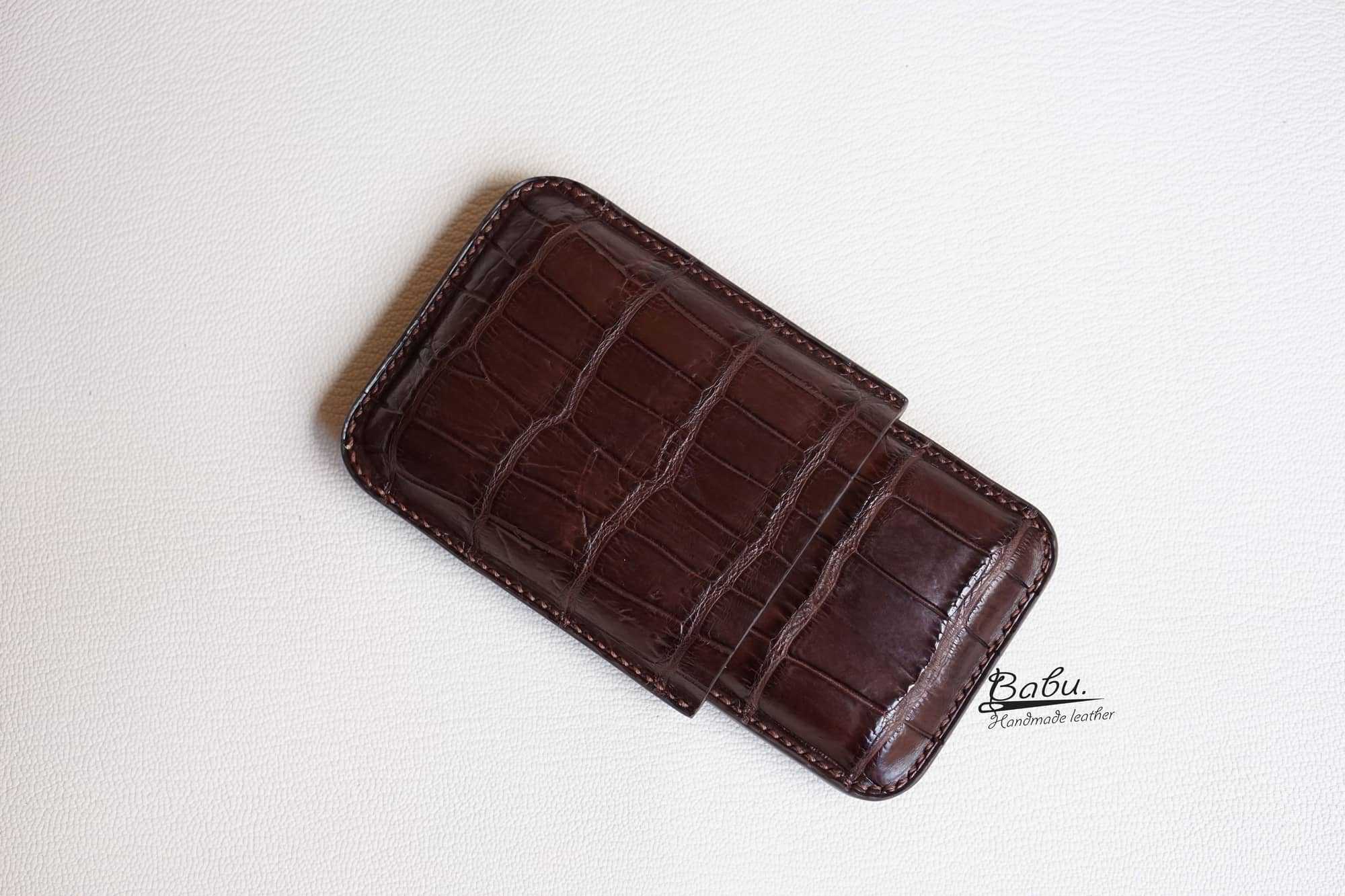 Genuine Leather Cigar Case for LAGUITO No. 1 cigar - … - Gem