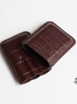Bao da xì gà da cá sấu, bao da xì gà da thật, Alligator leather cigar case 8
