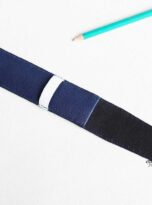 Navy blue Epsom Pen Case, Epsom leather Pen Case, Bao da dung but da bo Epsom, bao dung but da bo 5
