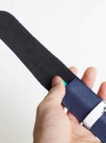 Navy blue Epsom Pen Case, Epsom leather Pen Case, Bao da dung but da bo Epsom, bao dung but da bo 6