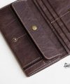 Chocolate Brown Tuscany Vintage leather wallet, Vintage Cow leather long wallet WL277