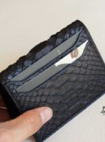 Ví card da trăn, Ví namecard da trăn, ví đựng thẻ, ví mini đựng thẻ ngân hàng, ví mini đựng giấy tờ, Python Credit card wallet 3
