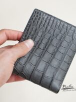 Dark Gray Alligator leather wallet (2)