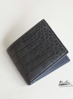 Dark Gray Alligator leather wallet (5)