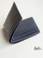 Dark Gray Alligator leather wallet (6)