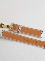 Natural White Python leather watch band