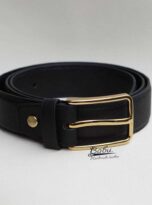belts black black belt with gold buckle 1