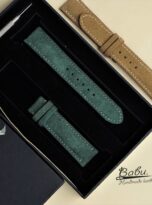 bulova lunar pilot leather strap green suede watch strap 9