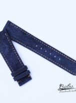 cartier diamond watch leather strap blue suede watch strap 7