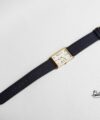 Black Togo leather watch band, High Quality Calfskin watch band SW237