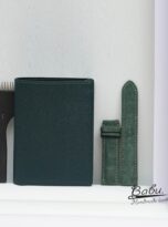 custom apple watch bands 44mm green suede watch strap 2