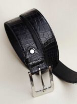 genuine leather belt black waist belt 2