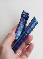 Premium Alligator leather watch strap Patina style