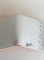 NEW DELVAUX WHITE CROCODILE LEATHER WALLET + ALLIGATOR WALLET BOX Exotic  leather ref.328880 - Joli Closet