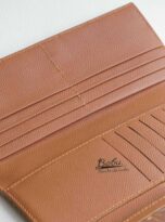 men’s long trifold wallet brown long wallet 7