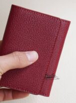 small leather wallet red leather wallet 7