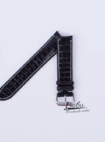 custom watch bands for apple watch black alligator watch strap 5