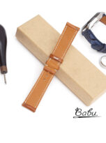 gold brown vachetta watch strap – vintage leather watch band quick release (1)