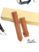 gold brown vachetta watch strap – vintage leather watch band quick release (3)
