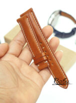 gold brown vachetta watch strap – vintage leather watch band quick release (7)