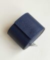 Epsom leather travel watch roll, Navy Blue leather watch roll case LWC002