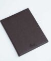 Dark Brown Epsom leather pad folder, Handmade leather portfolio A4 LP085