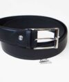 Black Nappa leather belt for men, Custom made leather belts LB084