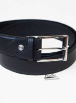 mens black leather belt cow leather belt 1
