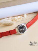 23mm leather watch strap watch band for casio 4