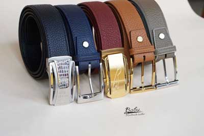 All leather outlet belt