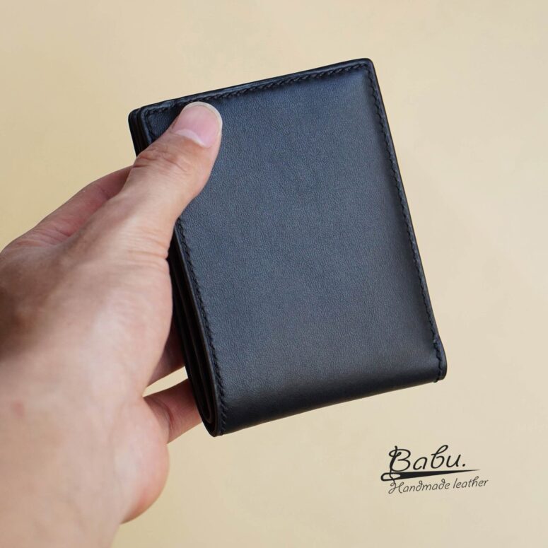 Black Togo leather wallet, High Quality long leather wallet