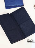 Black Togo leather wallet, High Quality long leather wallet