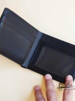 Black Togo leather wallet, High Quality long leather wallet