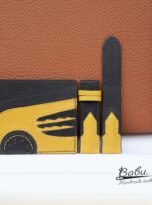 gold watch black leather band iwatch leather band 5